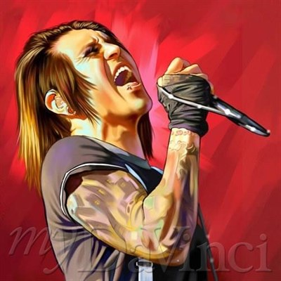 Davey Havok Pop Art Print - myDaVinci
